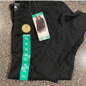 NWT Large Black Segments 100% merino wool shirt